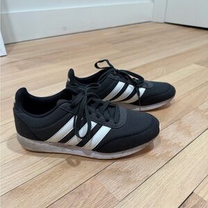 Adidas Classic Black with White Stripes Shoes